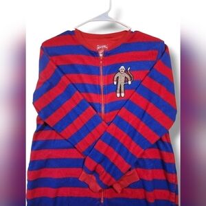 Nick And Nora Sock Monkey Onesie Size Small